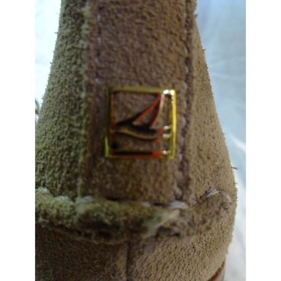 Sperry Top-Sider Stella Prow Women 9 M Ankle Wedge Bootie Suede Tan - Picture 5 of 8